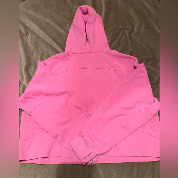 Scuba Oversized Full-Zip Hoodie in Dahlia Mauve XL/XXL - Picture 3 of 3